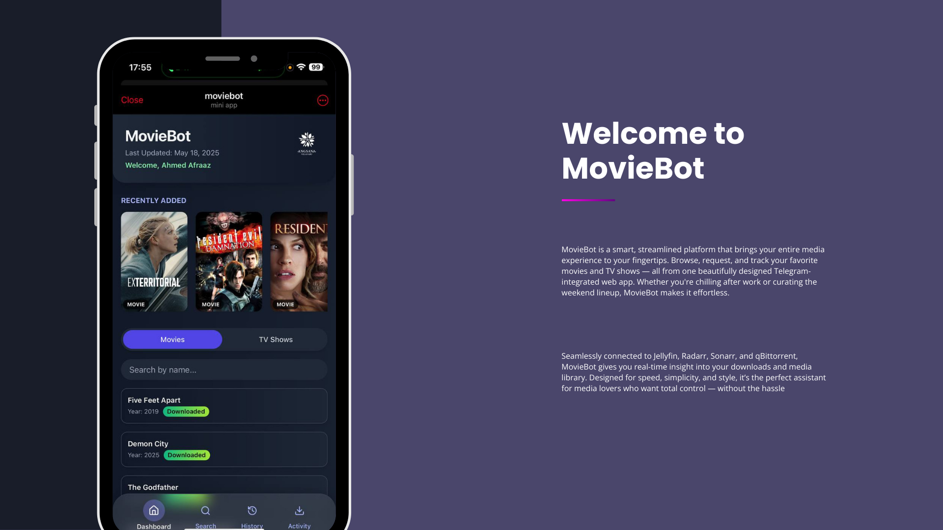 MovieBot Screenshot 2